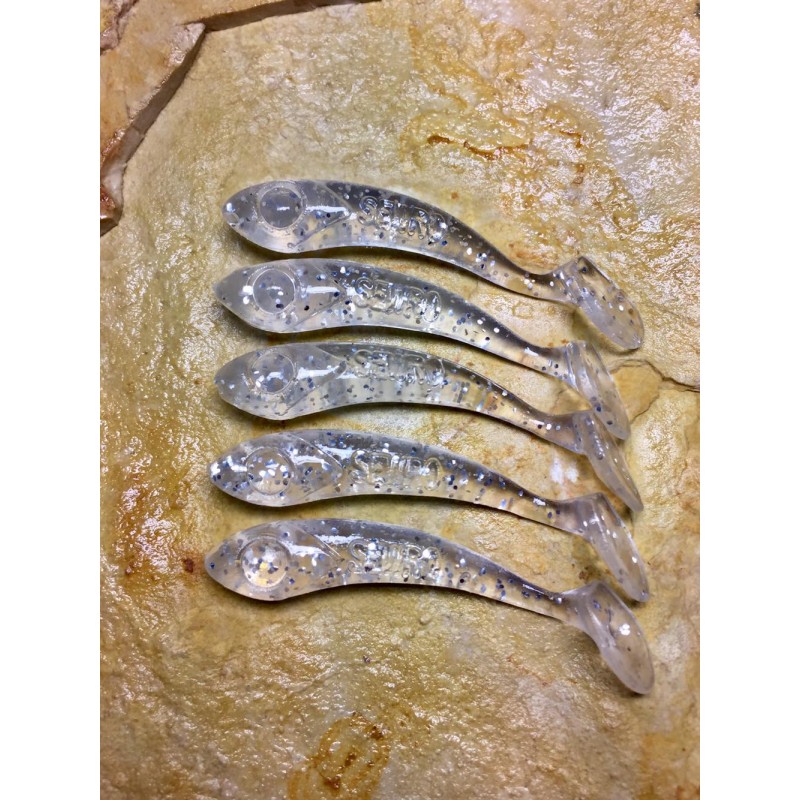 SNAKE ST - 4 CM TRANSPARENT SILVER  PACK OF 5 PIECES